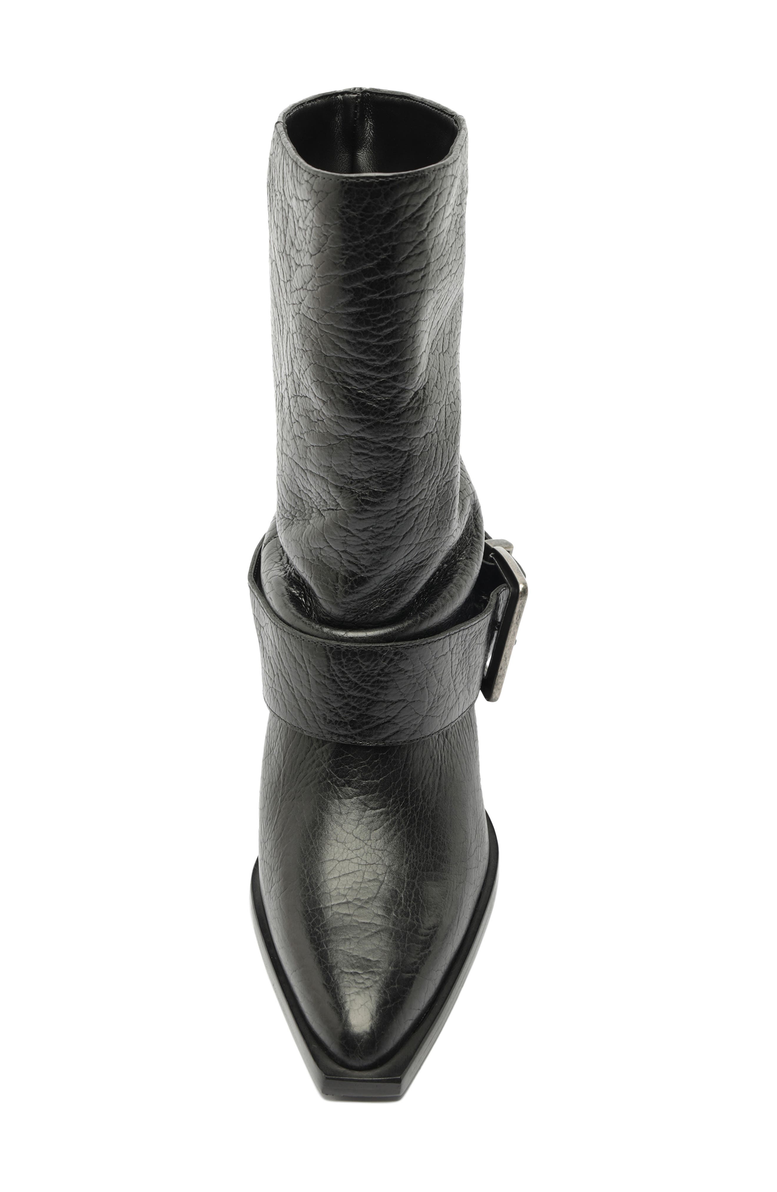 Parker Leather Boot, Alternate, color, BLACK