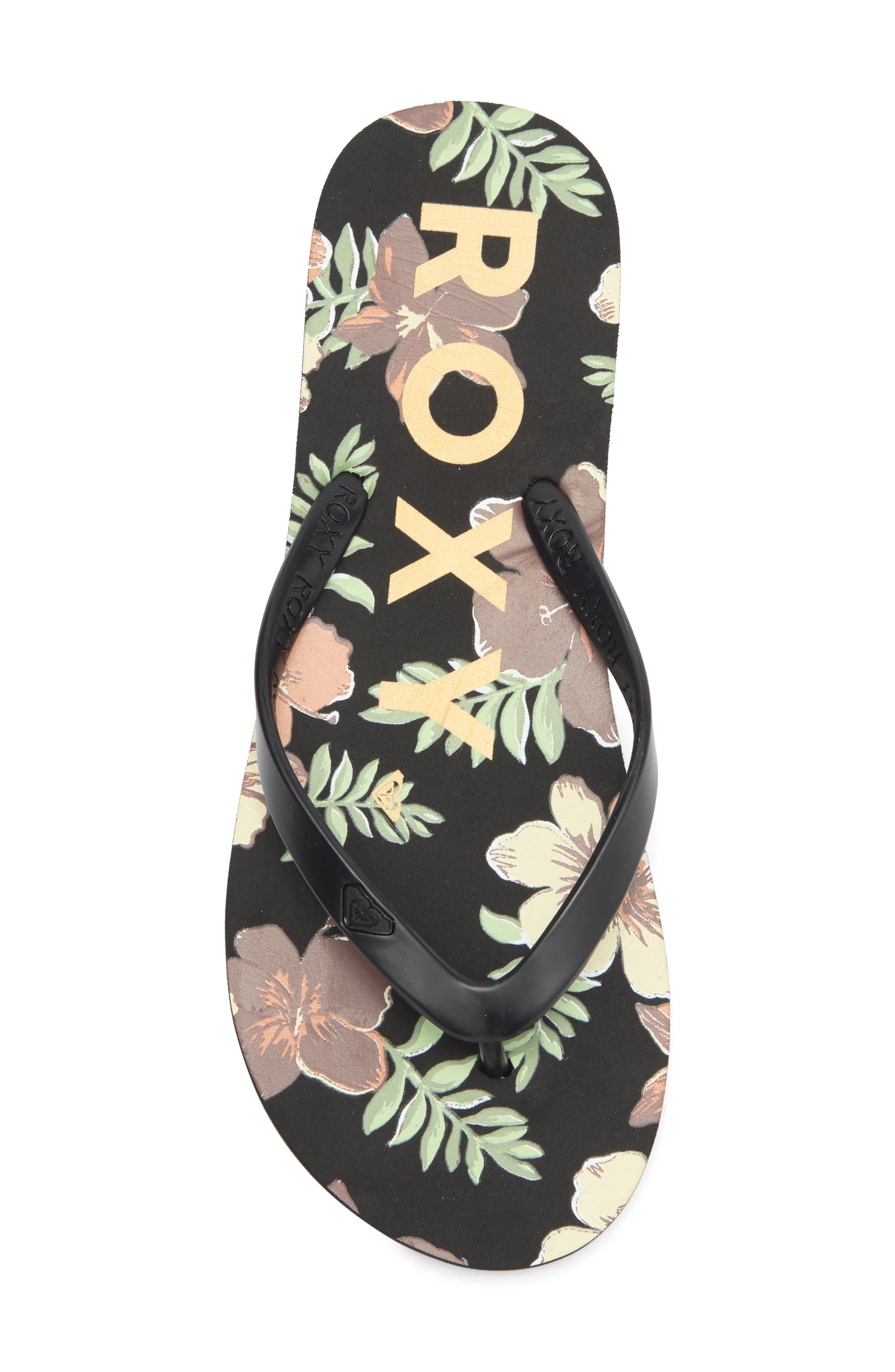 Roxy Tahiti VII Flip Flop, Alternate, color, Black Multi