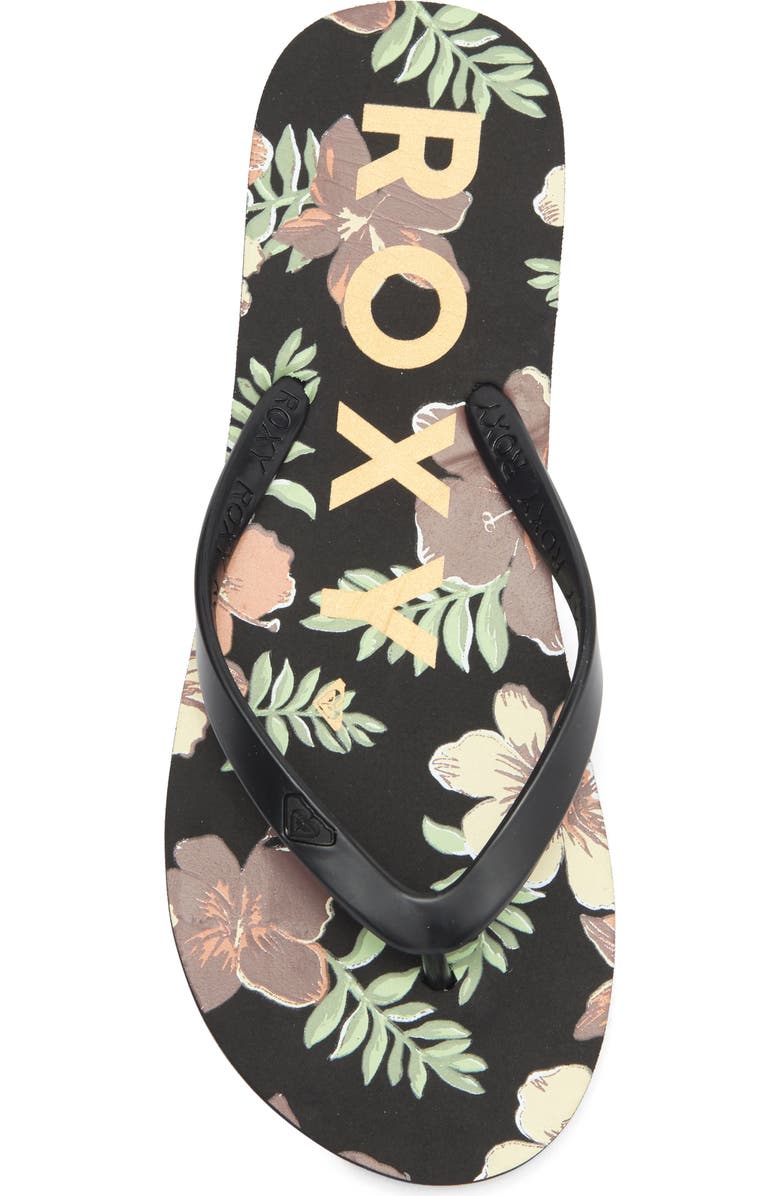 Roxy Tahiti VII Flip Flop, Alternate, color, Black Multi