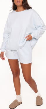 Petal & Pup Eliza Stretch Cotton Long Sleeve Top & Short Set