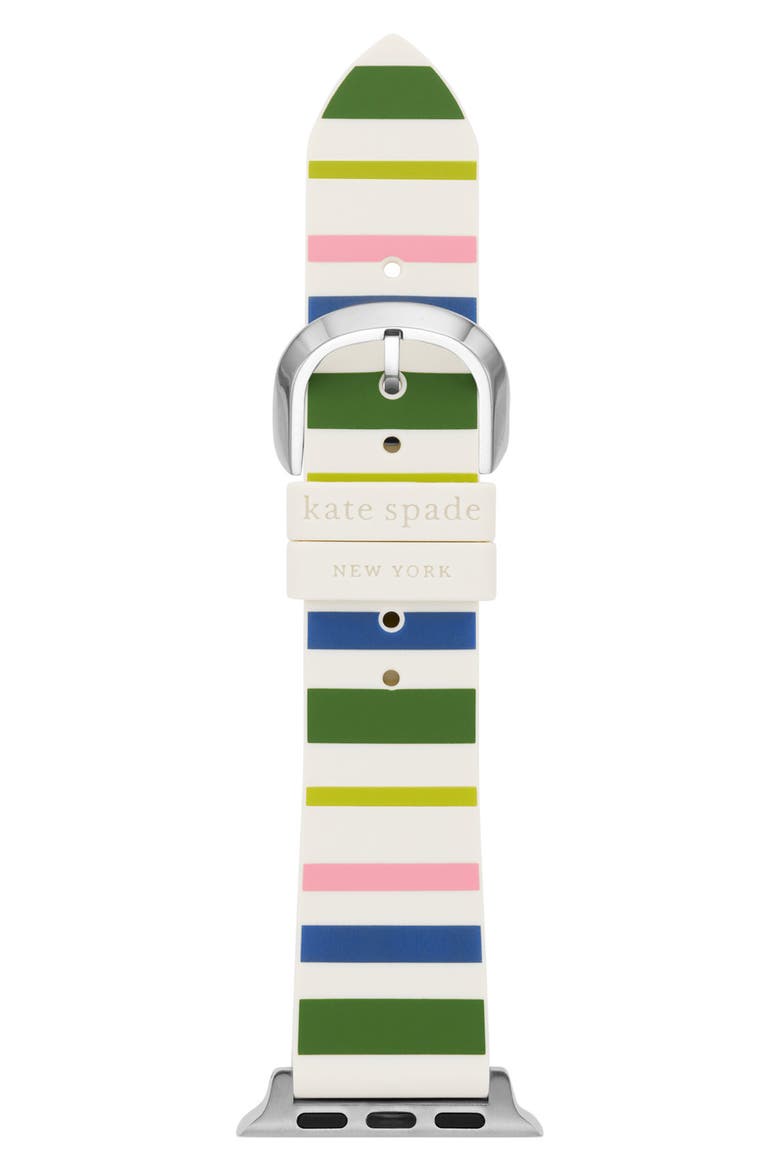 Apple Watch® or Samsung Galaxy Watch® stripe silicone watchband (Nordstrom Exclusive), Main, color, MULTI