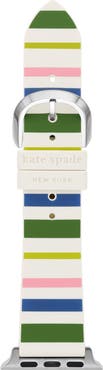 Kate Spade New York Apple Watch® or Samsung Galaxy Watch® stripe silicone watchband (Nordstrom Exclusive)