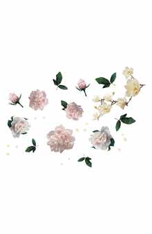 WALPLUS Magnolia & Roses Wall Decal