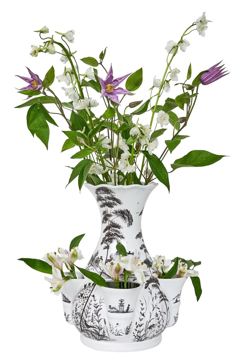 Country Estate 11" Tulip Vase, Alternate, color, FLINT GREY