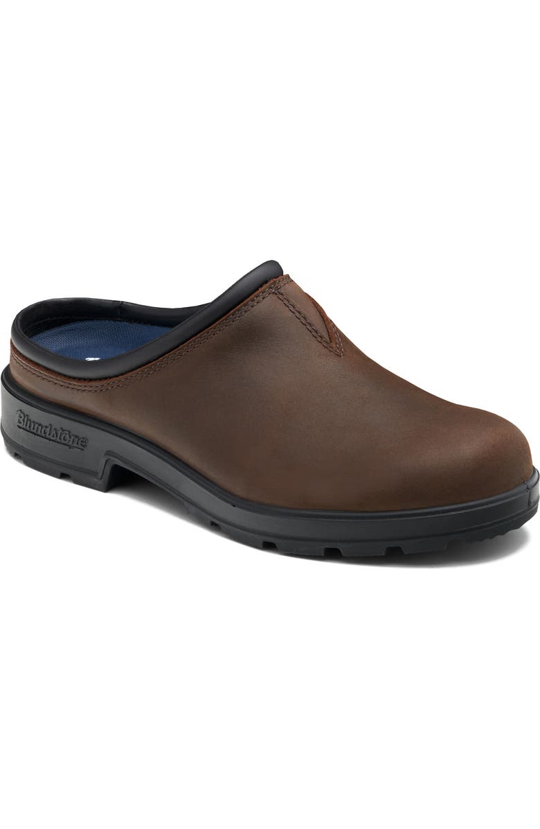 Blundstone Footwear Water Resistant Clog, Main, color, Antique Brown