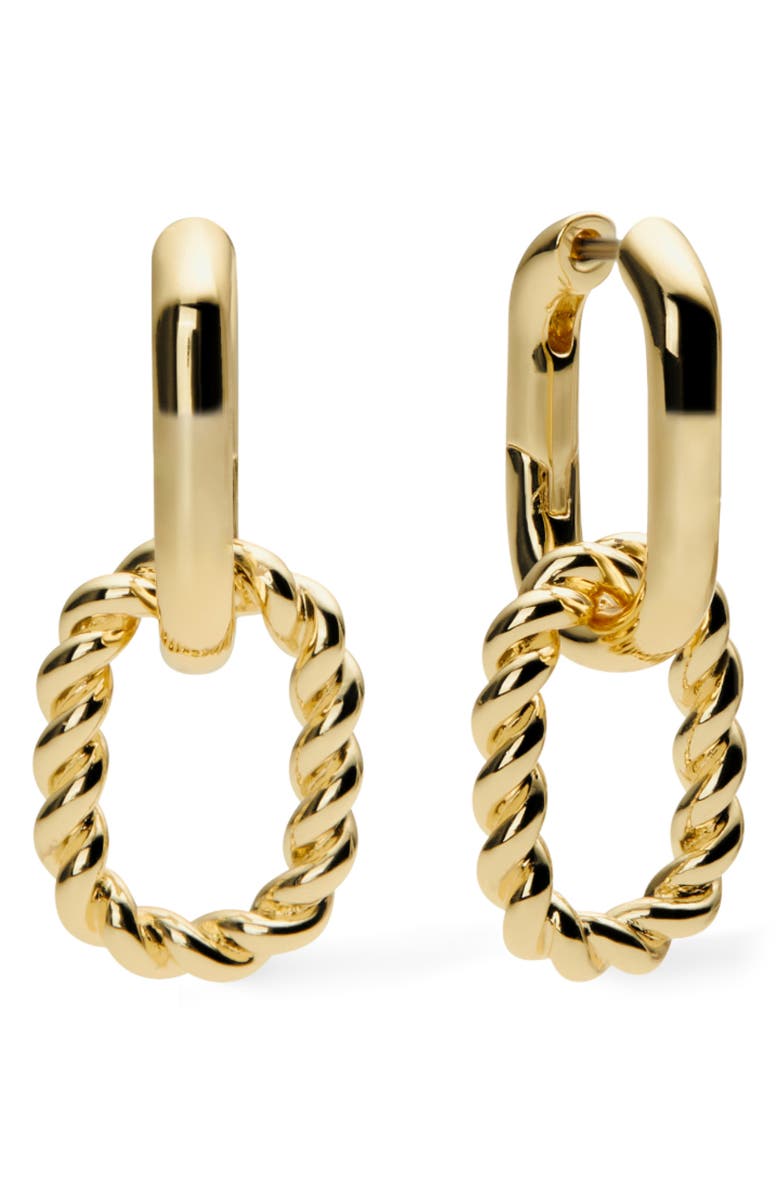 Ana Luisa Ash Double Hoop Earrings, Main, color, Gold