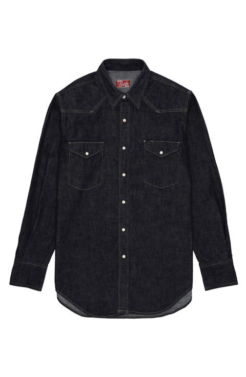 Jennyblu Indigo Rinse Denim Shirt