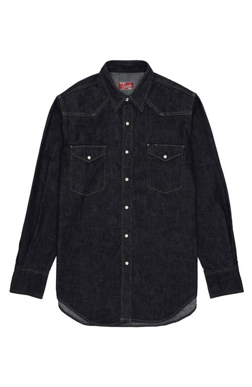 Fortela Jennyblu Indigo Rinse Denim Shirt In Black