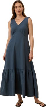Pact Organic Cotton Double Gauze Beach To Brunch Dress