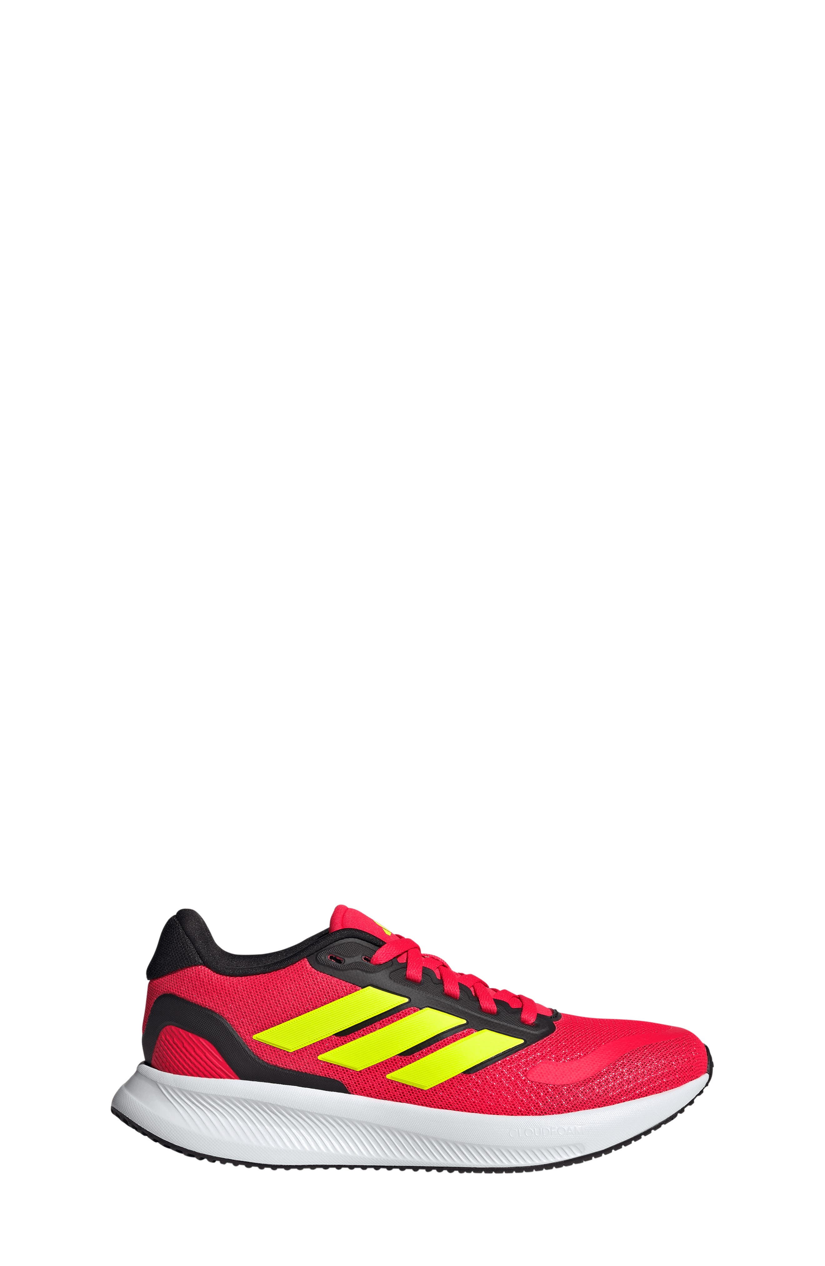 adidas Kids' Run Falcon 5 Running Shoe, Alternate, color, Lucid Red/ Lemon/ Black