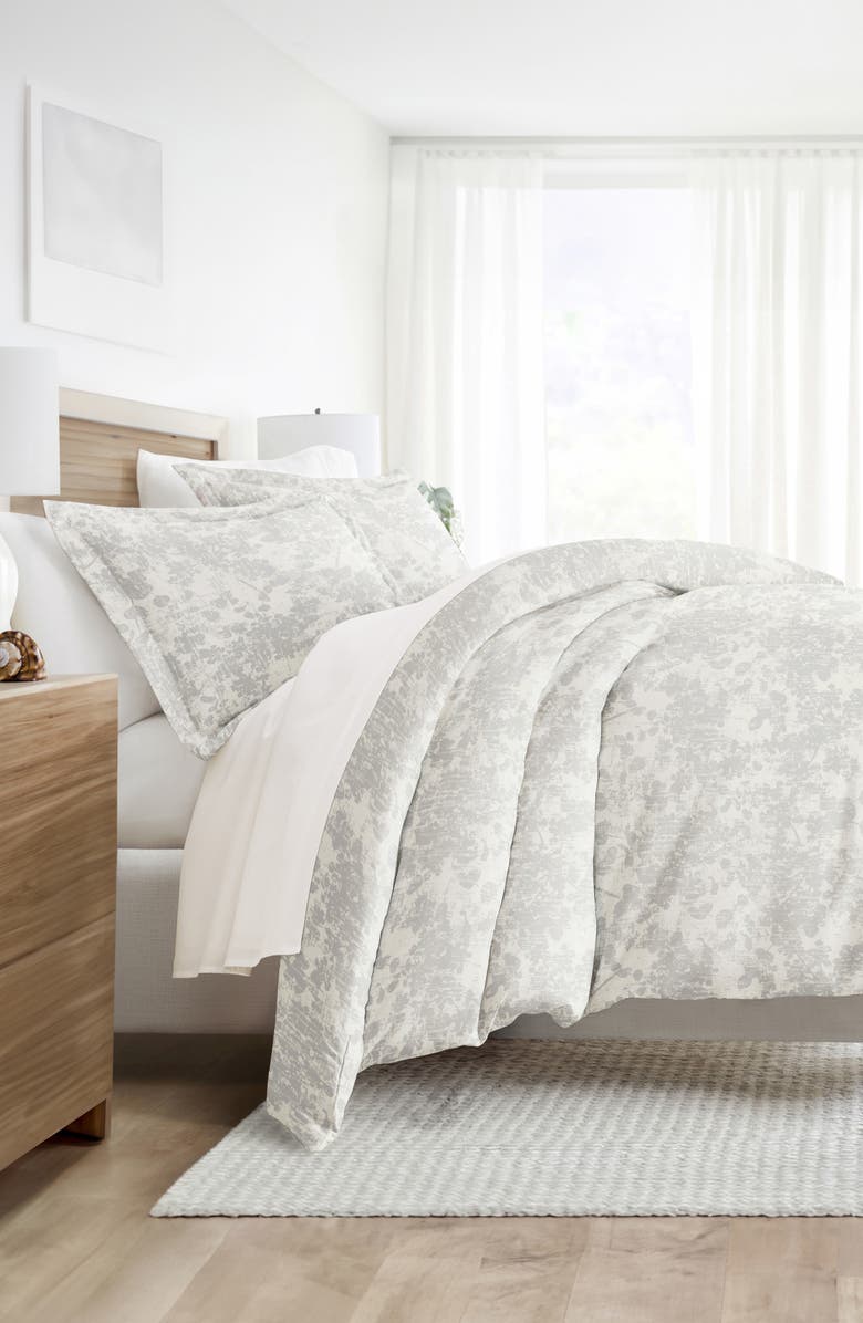 HOMESPUN Patterned Duvet Set, Alternate, color, Light Gray