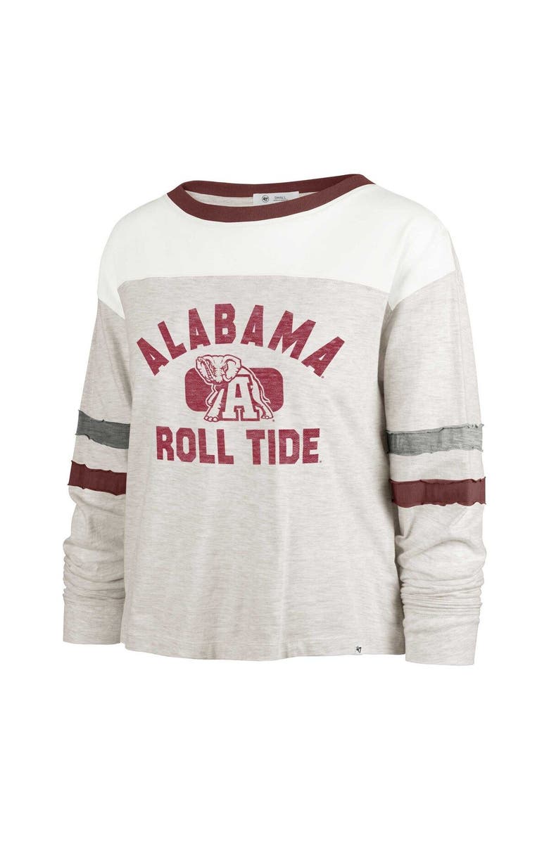 '47 Women's '47 Oatmeal Alabama Crimson Tide All Class Lena Long Sleeve T-Shirt, Alternate, color, Oatmeal