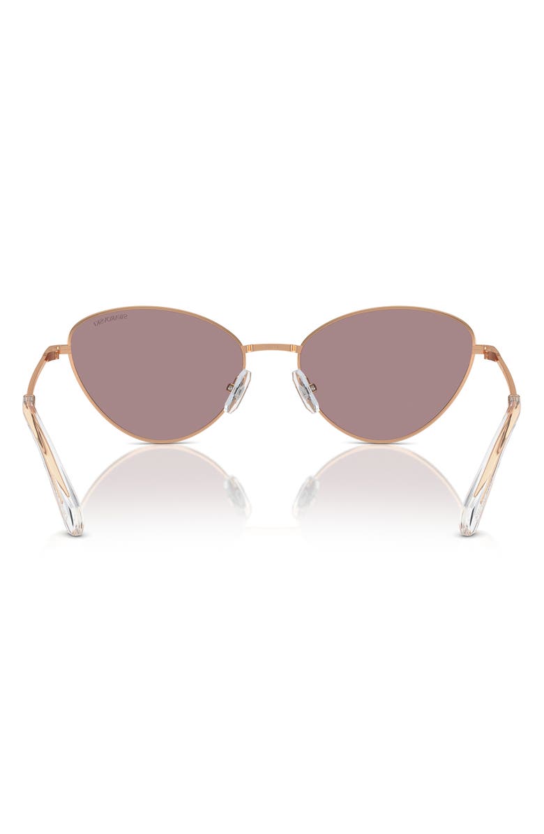 Swarovski 58mm Cat Eye Sunglasses, Alternate, color, Rose Gold