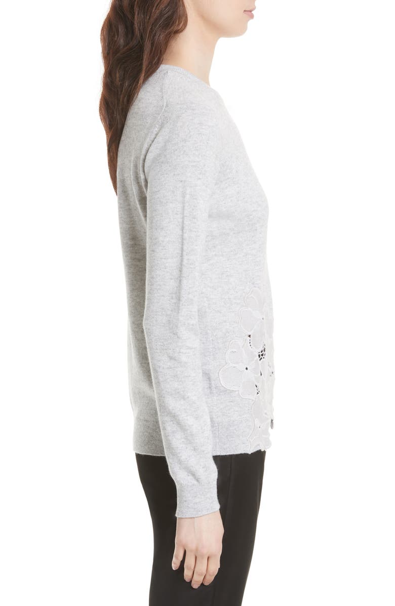 Ted Baker London Jaya Lace Hem Sweater, Alternate, color,