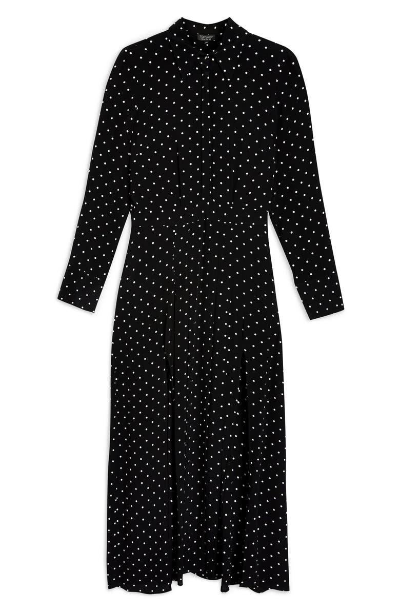 Topshop Dot Print Dress, Alternate, color,