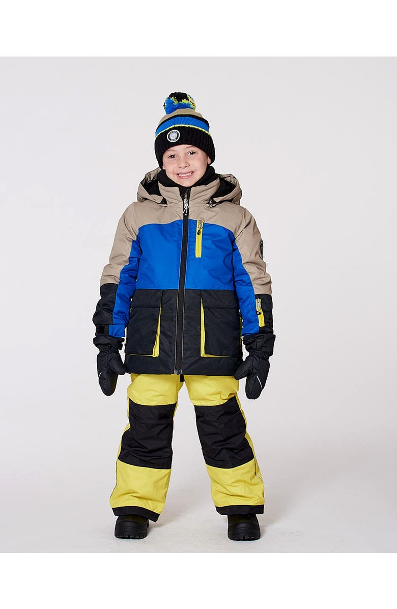 Deux par Deux Boy Two-Piece Play Snowsuit, Alternate, color, Bright Yellow Green