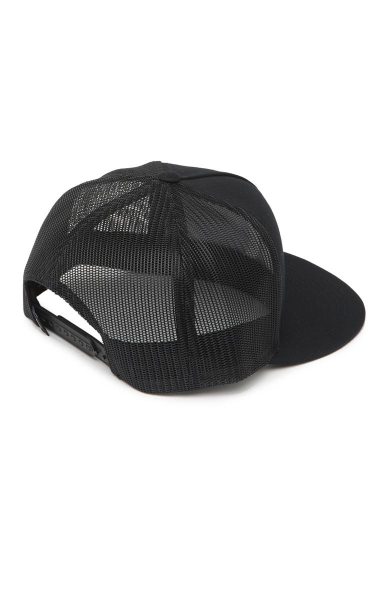 Hurley Icon Solid Flat Trucker Baseball Cap, Alternate, color,