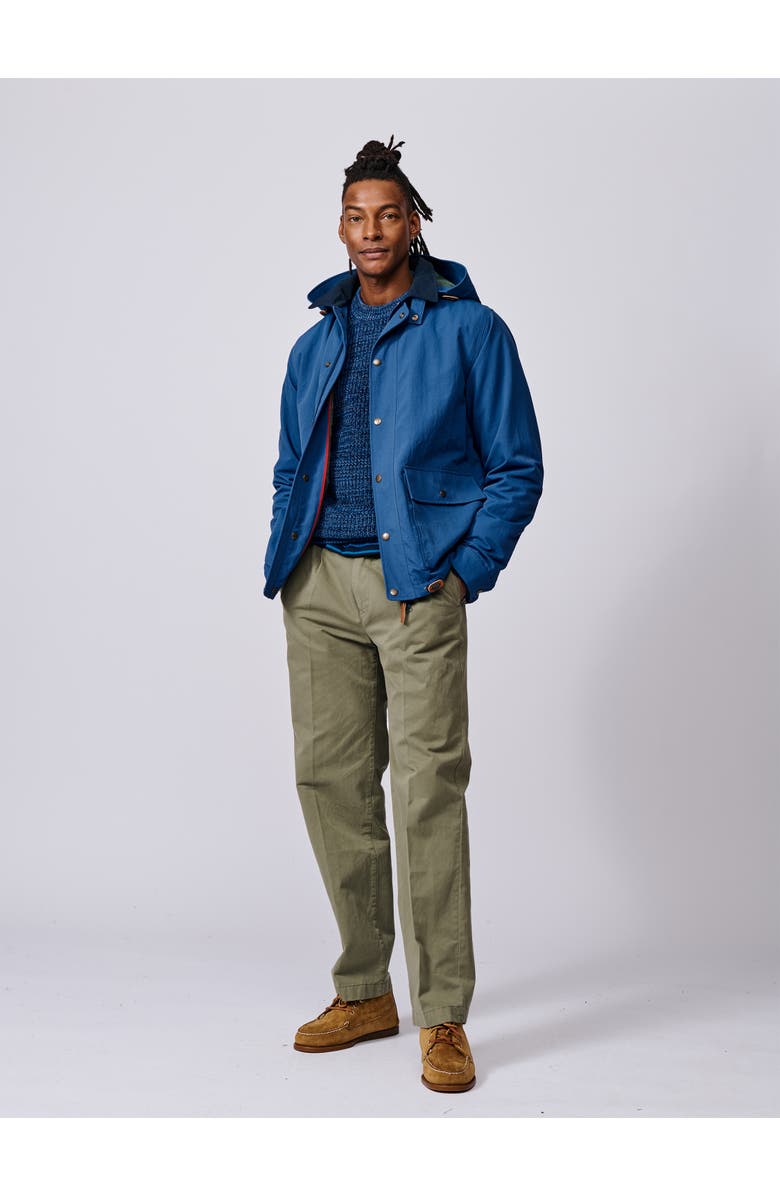 Aubin Eastwood Long Sleeve Hooded Rain Coat, Alternate, color, Blue