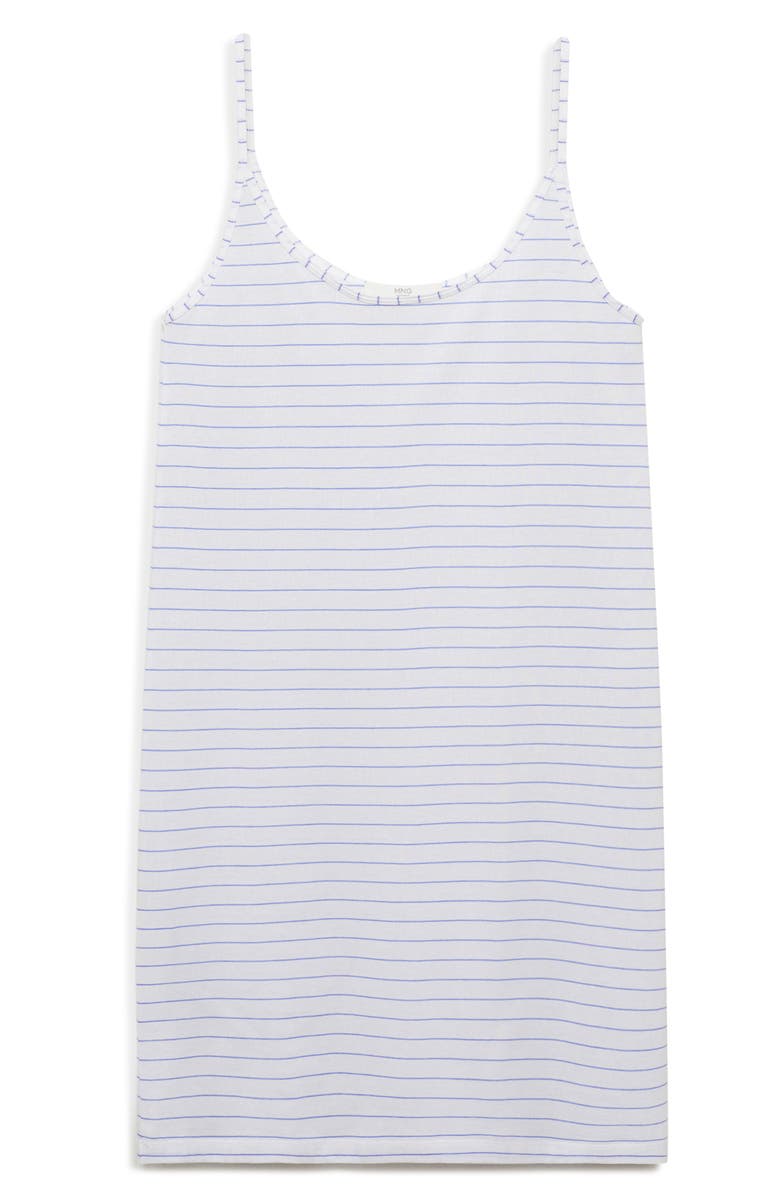 MANGO Stripe Cotton Nightgown, Main, color, 