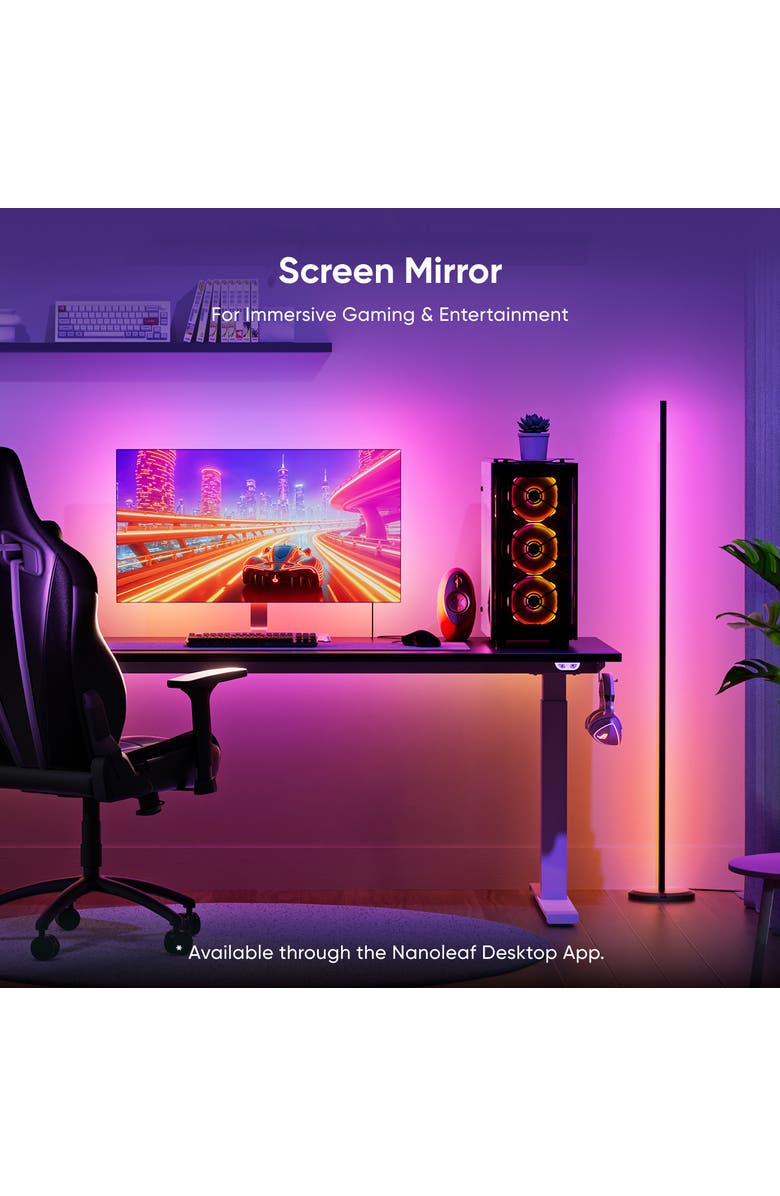 Nanoleaf Smart Multicolor Floor Lamp, Alternate, color, Multicolor