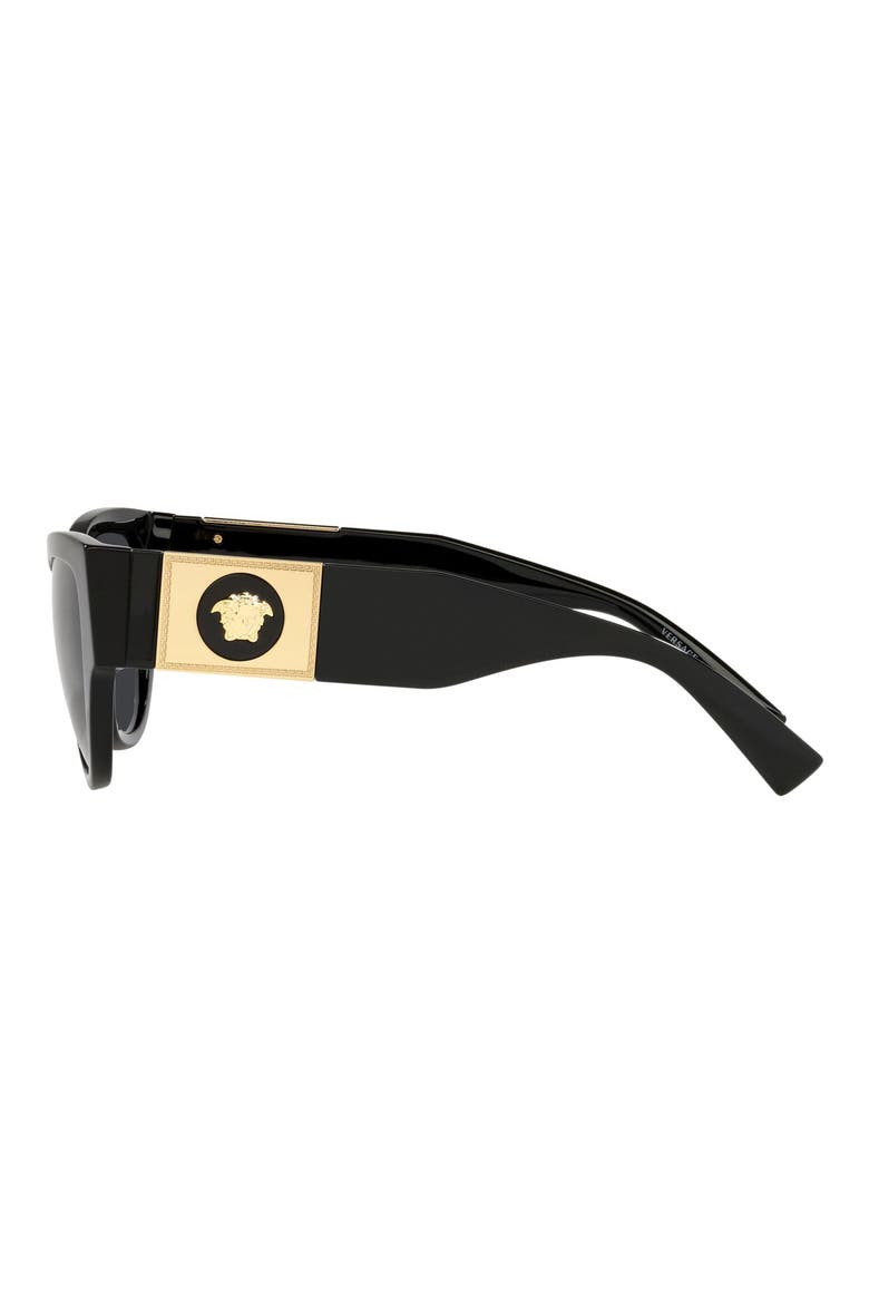 Phantos 55mm Cat Eye Sunglasses, Alternate, color, BLACK