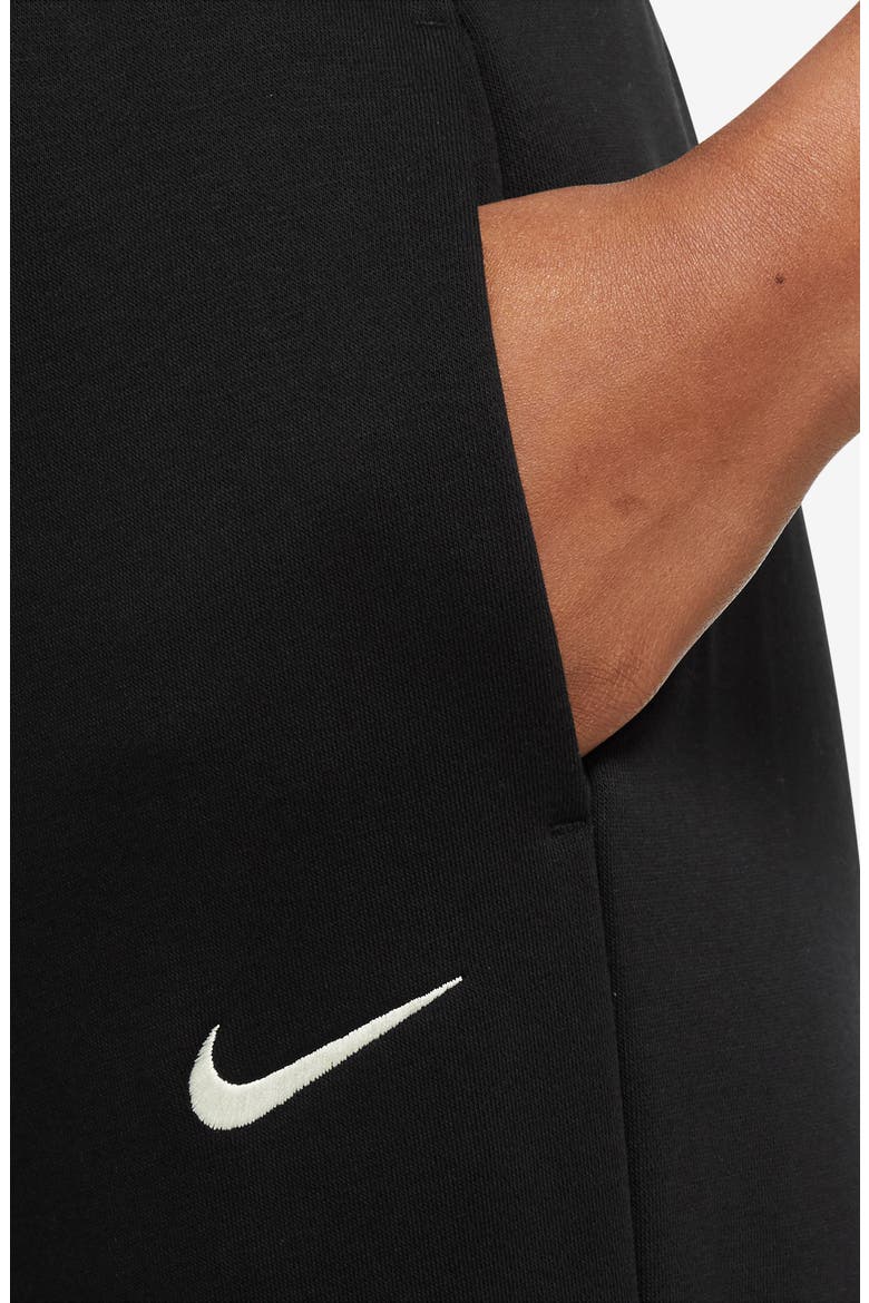 Sportswear Phoenix High Waist Wide Leg Sweatpants, Alternate, color, BLACK/ SAIL