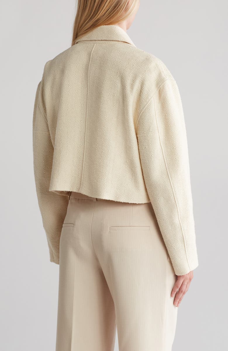Amanda & Chelsea Cotton Bouclé Zip Bomber Jacket, Alternate, color, 