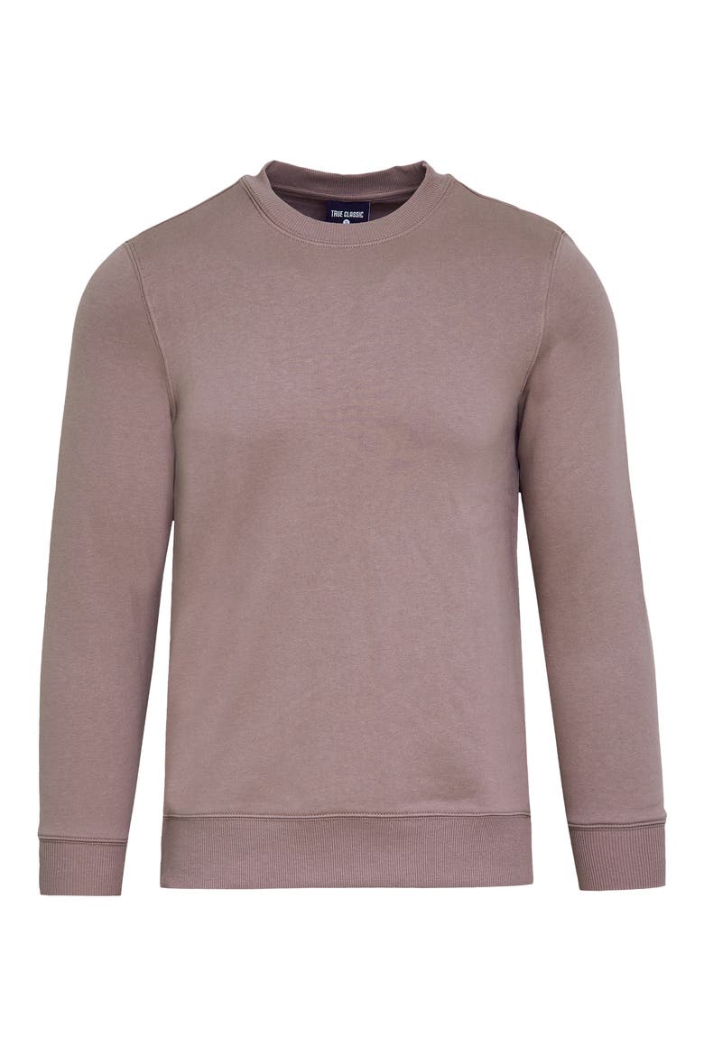 Fleece Crewneck Sweatshirt, Alternate, color, SLATE MAUVE