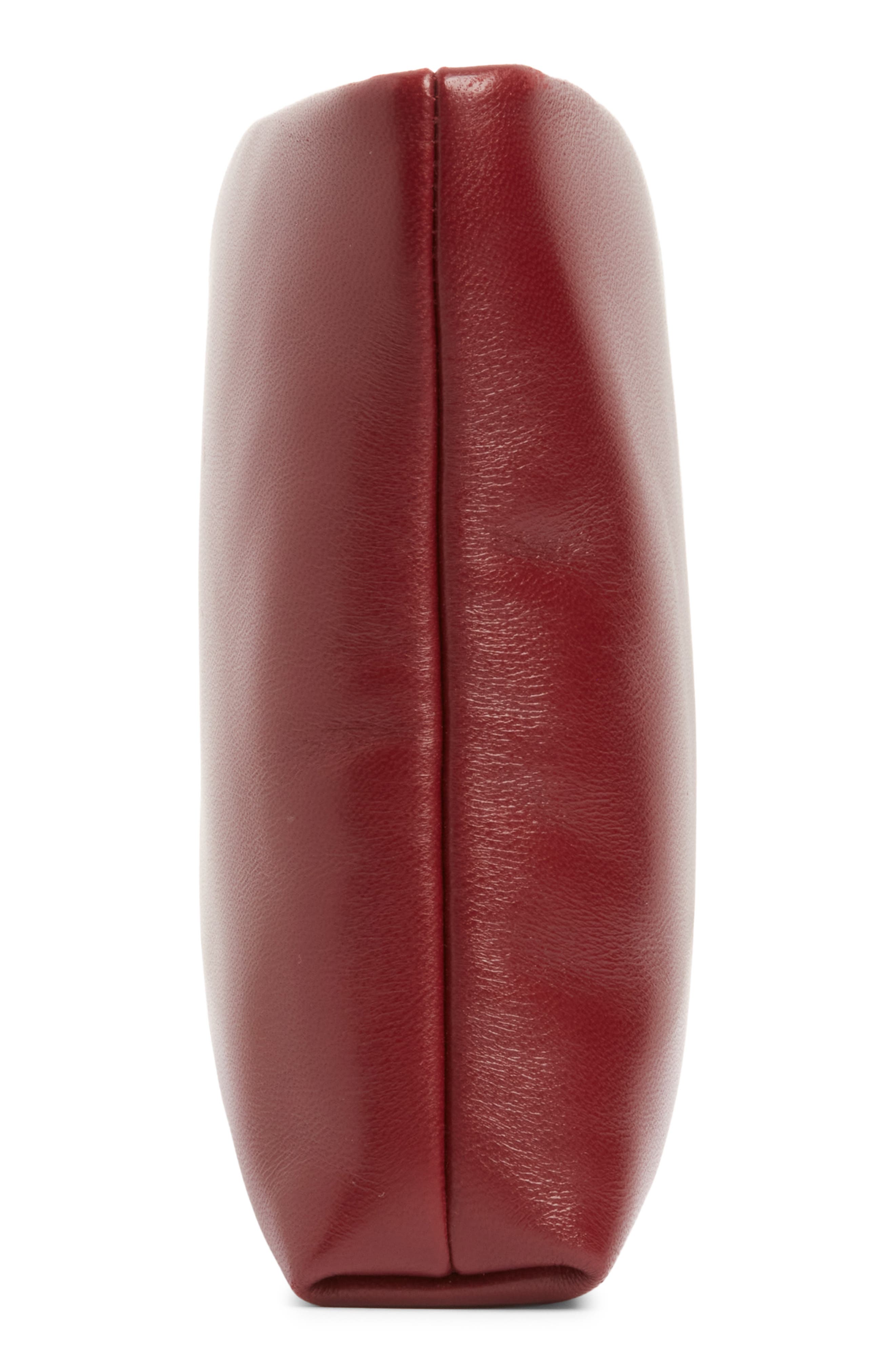 Saint Laurent Calypso Long Leather Pouch Clutch, Alternate, color, 