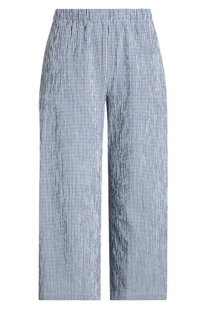 Stretch Organic Cotton Ankle Wide Leg Pants, Alternate, color, LIGHT DIVE