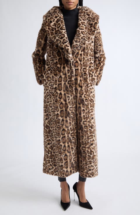 Ashlyn Oversized Leopard Faux Fur Coat