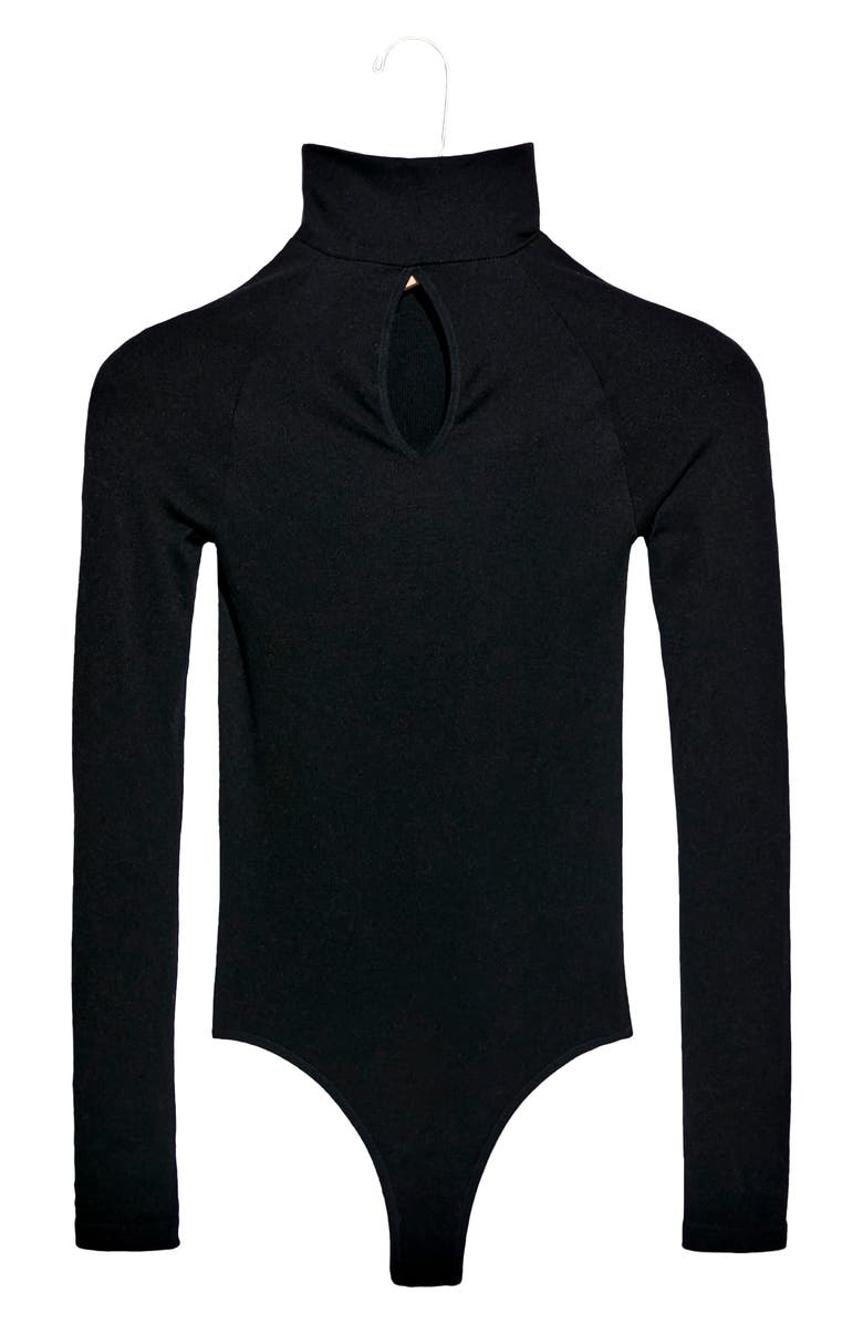 Free People Ribbed Turtleneck Bodysuit, Alternate, color,