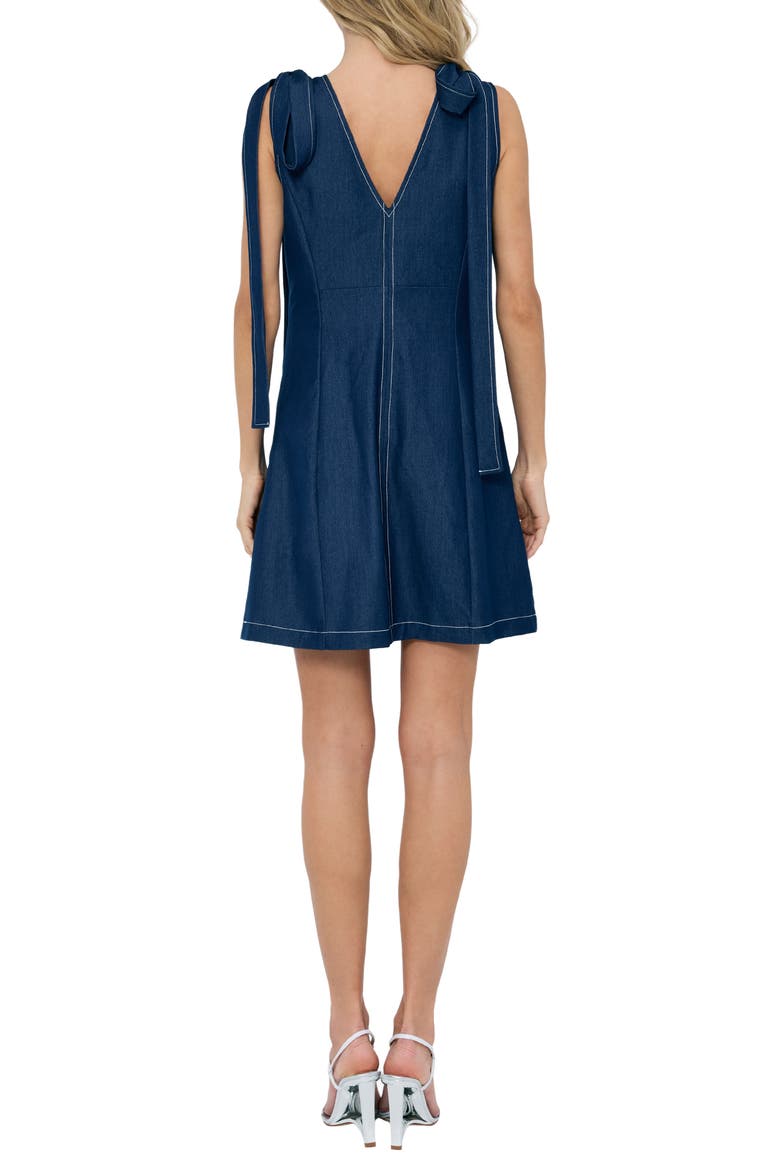 Sila Sleeveless Minidress, Alternate, color, MEDIUM BLUE