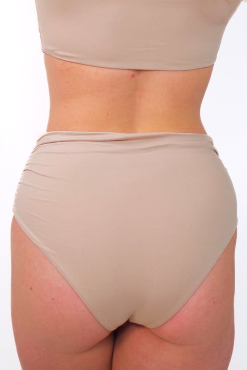 Shop Mary Mercedes Cali Super High Waisted Bikini Bottom In Cream
