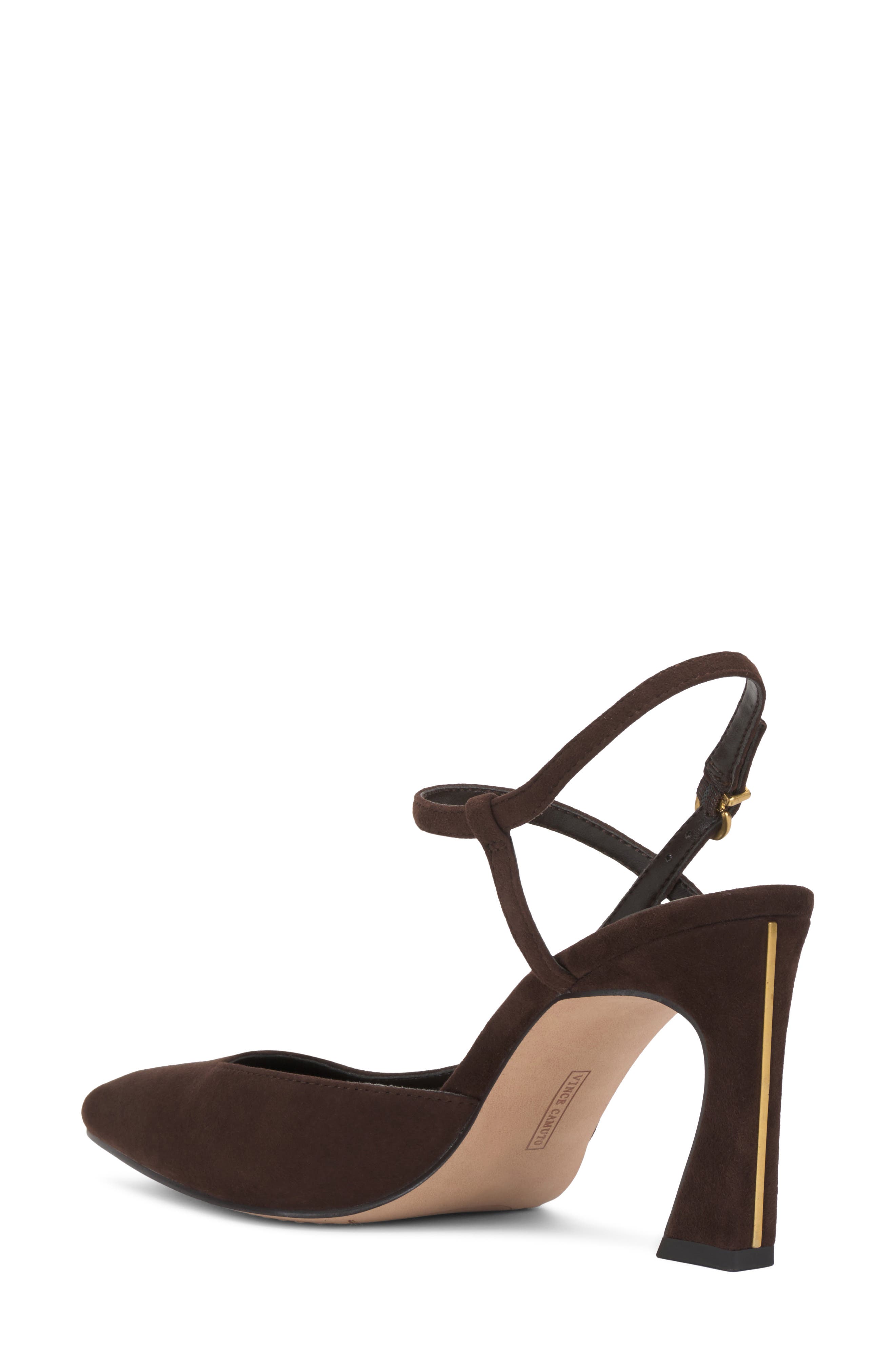 Bevarin Leather Pointed Toe Pump, Alternate, color, BROWNIE