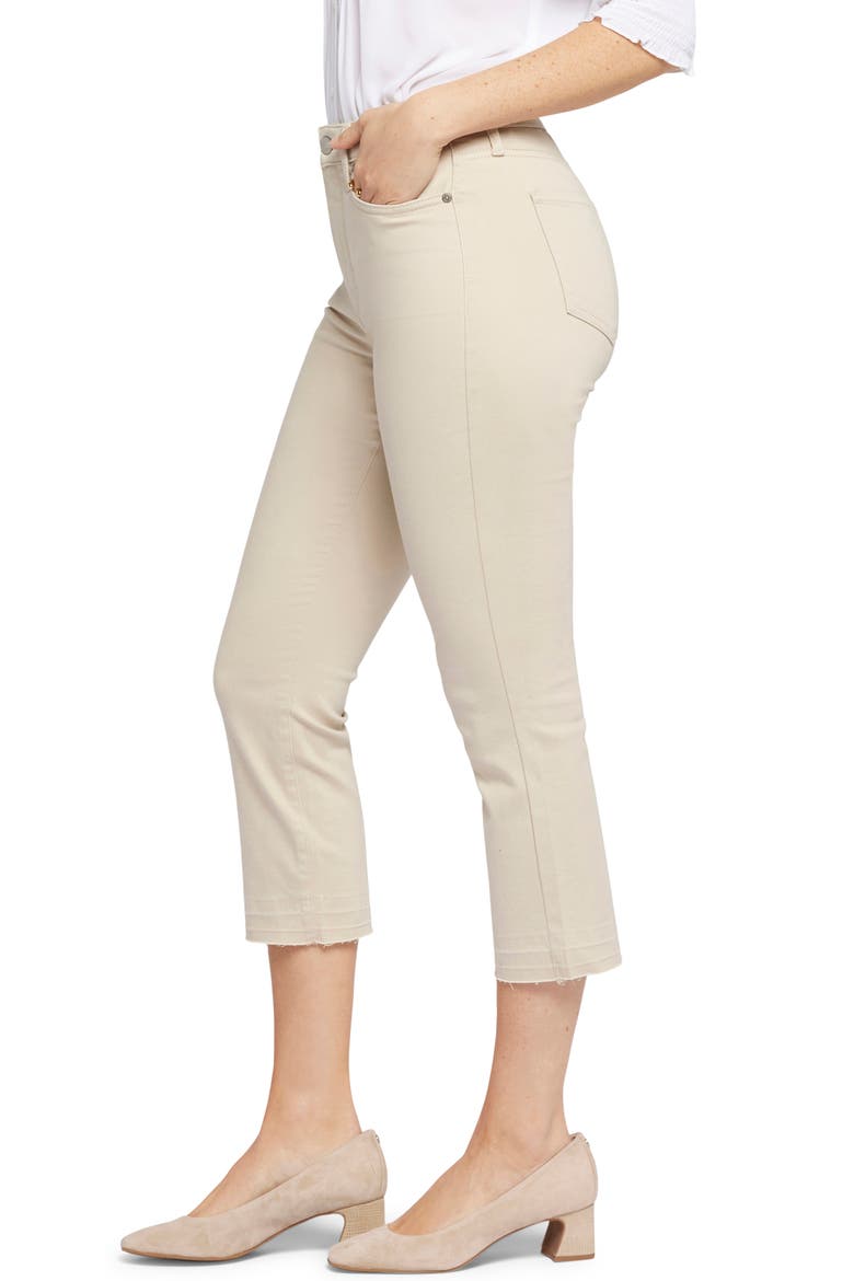 Chloe Frayed Hem Crop Jeans, Alternate, color, FEATHER