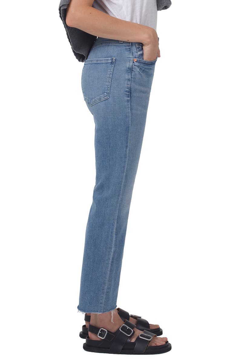 Citizens of Humanity Isola Raw Hem Crop Bootcut Jeans, Alternate, color, 
