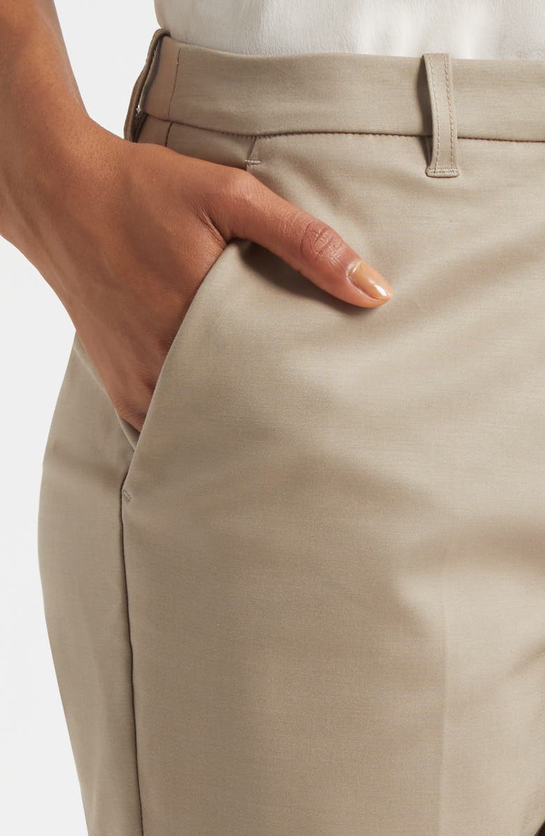 Emporio Armani Stretch Cotton Blend Pants, Alternate, color, Sand