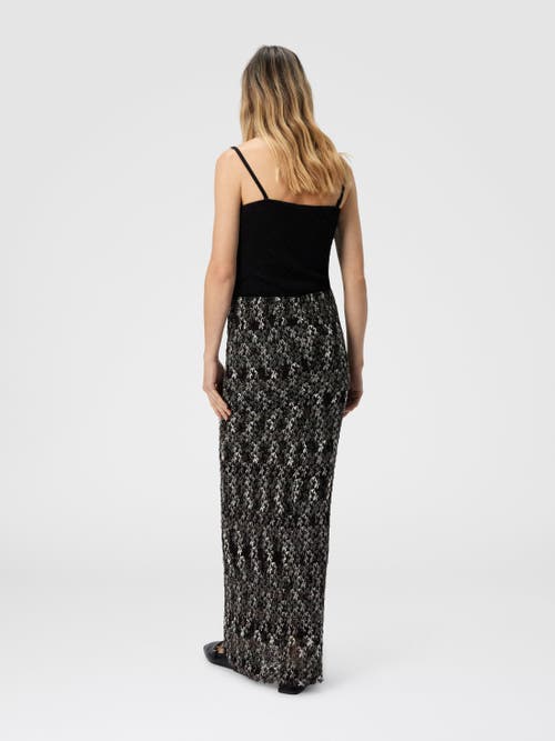 Missoni Long Pencil Skirt In Embroidered Lace In Black