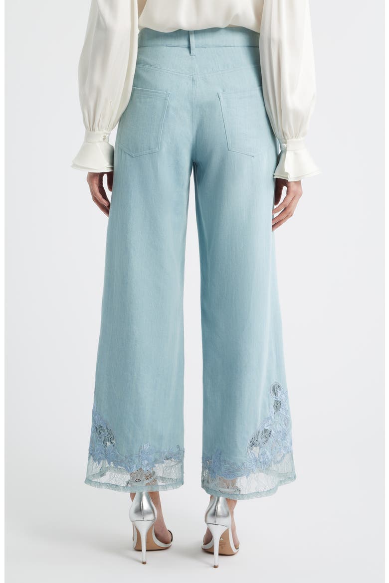 Adaline Embroidered Lace Nonstretch Jeans, Alternate, color, LIGHT BLUE