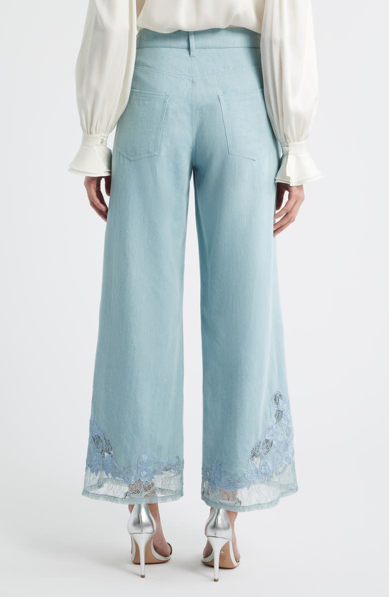KOBI HALPERIN Adaline Embroidered Lace Nonstretch Jeans, Alternate, color, Light Blue