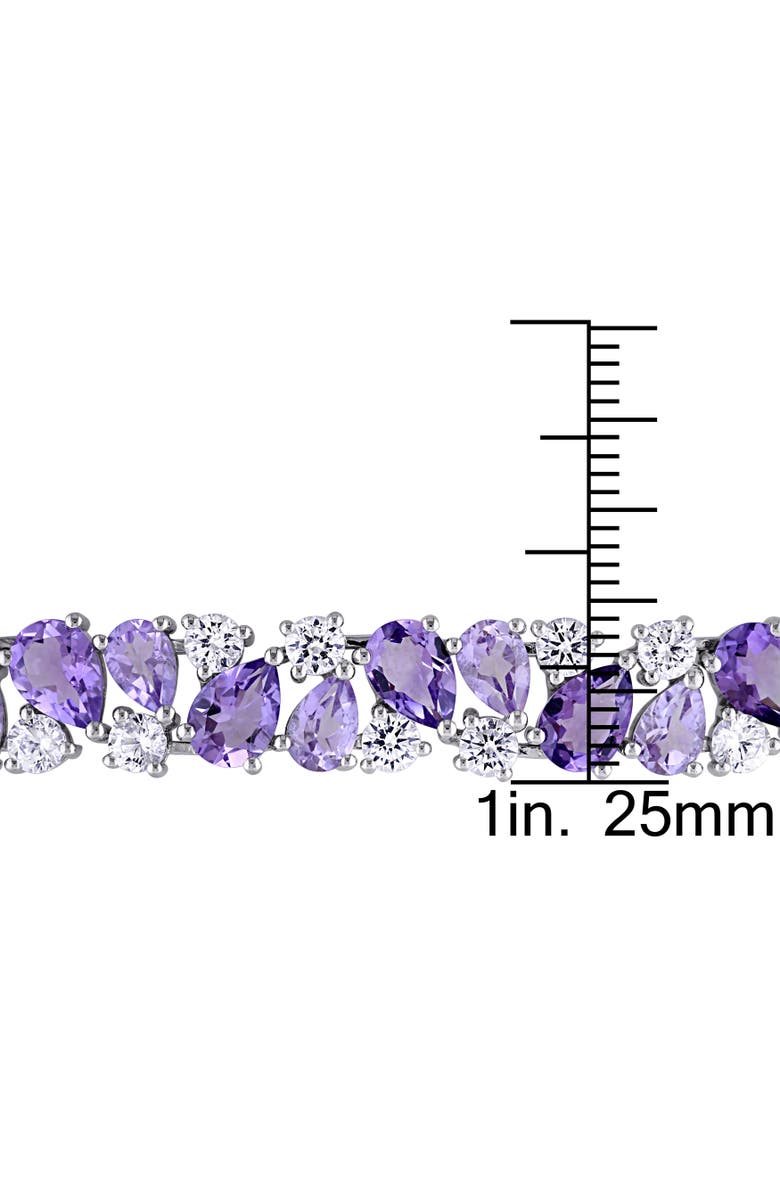 Julianna B. Amethyst & Lab-Created White Sapphire Bracelet, Alternate, color, Amethyst