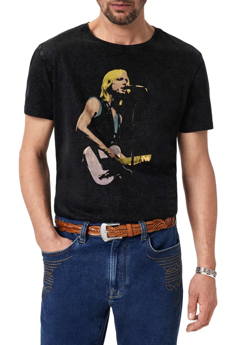 Tom Petty Organic Cotton Graphic T-Shirt, Main, color, BLACK