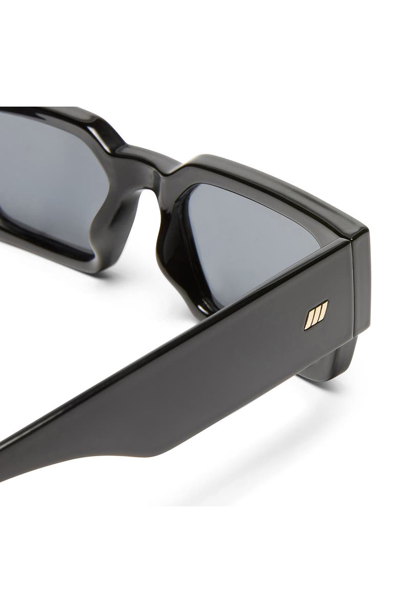 Le Specs Contemplation 54mm Rectangular Sunglasses, Alternate, color, Black/ Smoke Mono Pol