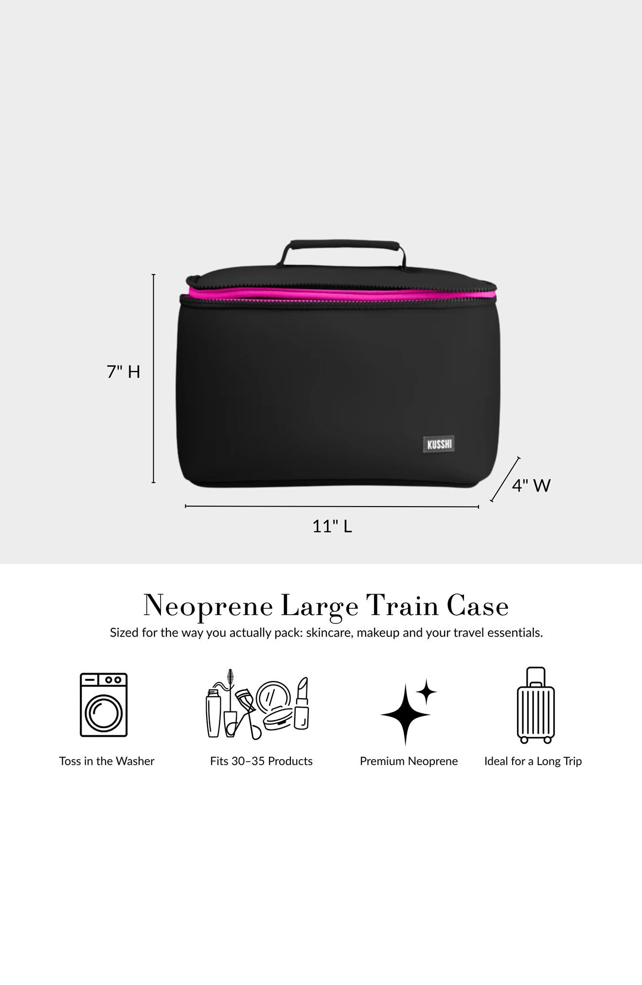 KUSSHI Large Neoprene Train Case (Women) | Nordstromrack