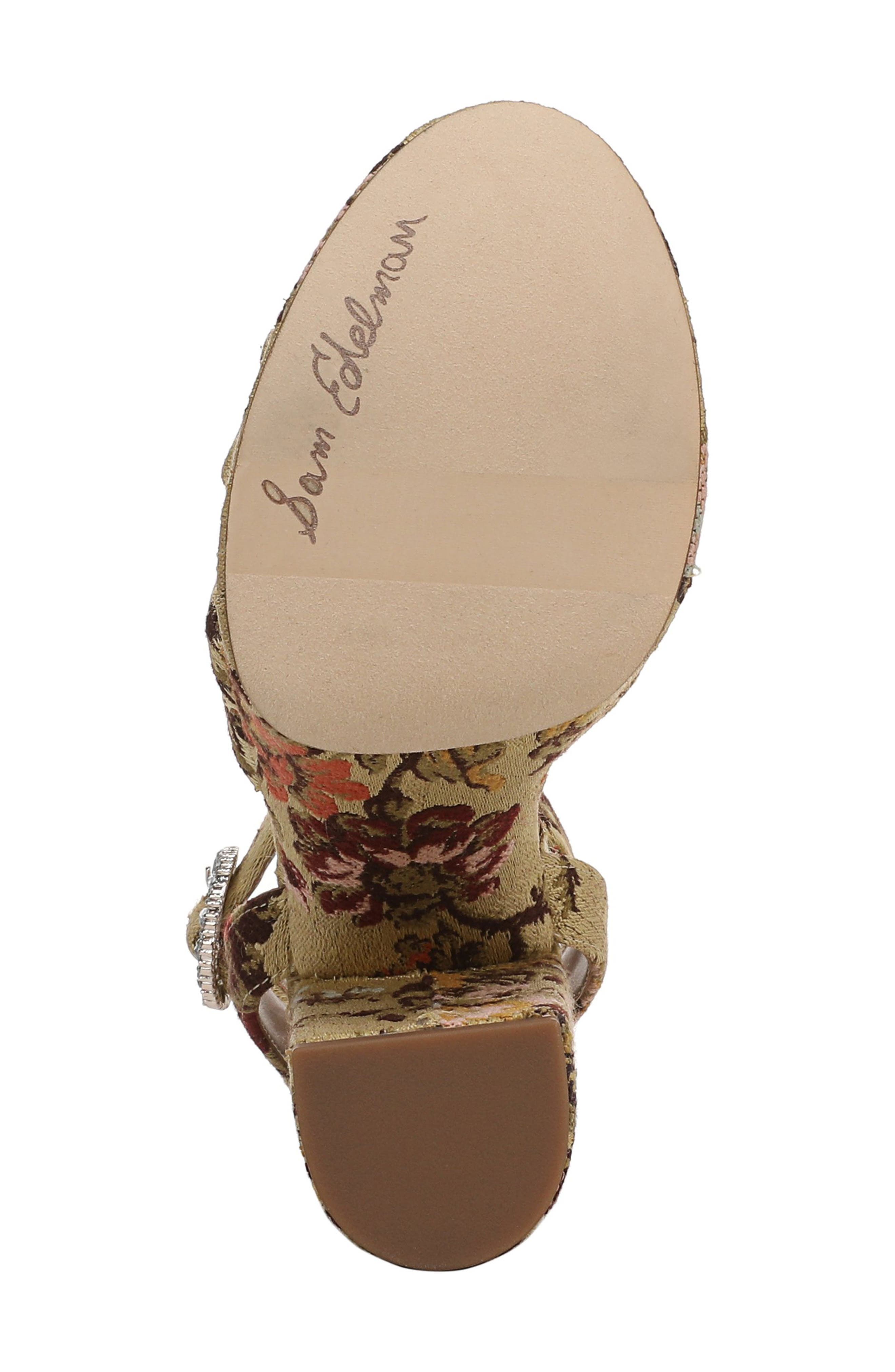 Sam Edelman Savannah Glow Ankle Strap Platform Sandal, Alternate, color, Natural Multi