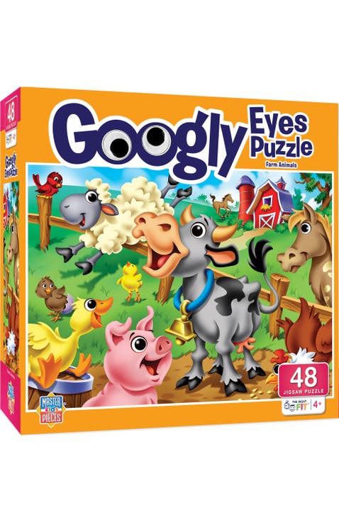 Googly Eyes Farm Animals 48 Piece Puzzle