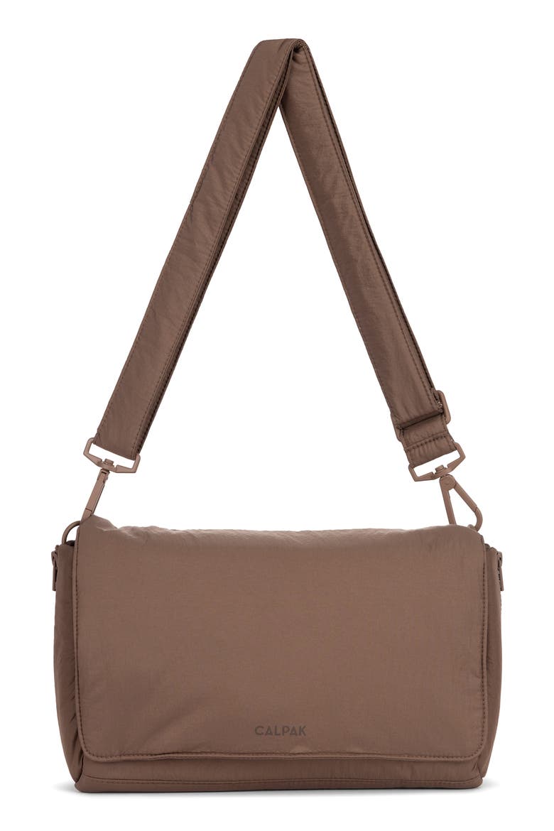 Convertible Stroller Caddy Crossbody Bag, Main, color, HAZELNUT