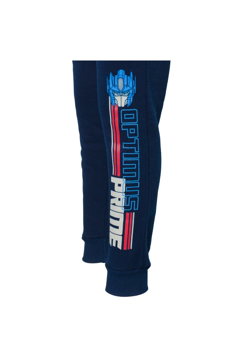 Fleece Hoodie and Pants Set, Alternate, color, Optimus Prime Red Navy