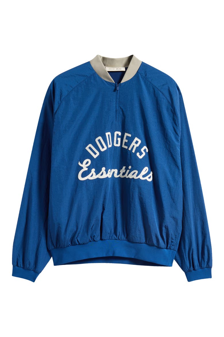 Dodgers Half Zip Pullover, Main, color, ESTATE BLUE/ SEAL RIB